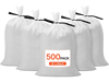 VEVOR Empty Sandbags, 500 Packs 16 x 26 in, Heavy Duty Sand Bags Sacks with Ties, 50lb Capacity Woven Polypropylene Sandbags, Tear-Resistant & UV-Resistant Sand Bags for Flood Protection Barrier