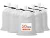 VEVOR Heavy Duty Sand Bags, 50Pack 16" x 26", Empty Sandbags for Flooding with Tie Strings, Woven Polypropylene Sand Bag with 1600 Hours of UV Protection, 50Lbs Capacity
