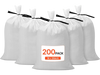 VEVOR Empty Sandbags, 200 Packs 16 x 26 in, Heavy Duty Sand Bags Sacks with Ties, 50lb Capacity Woven Polypropylene Sandbags, Tear-Resistant & UV-Resistant Sand Bags for Flood Protection Barrier