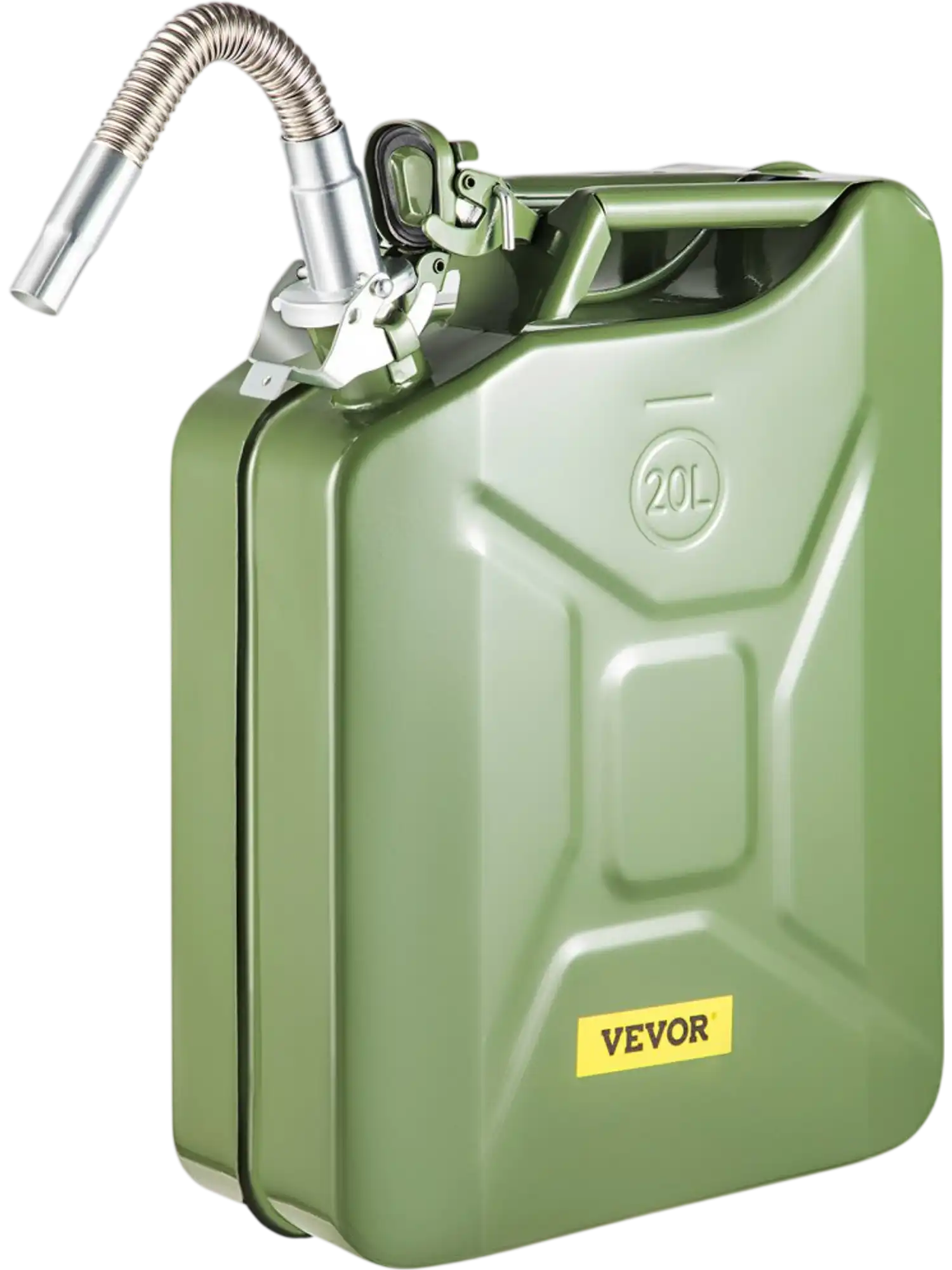 Vevor Jerry Can 5.3 Gallon 20 L Portable Fuel Can with Flexible Spout Green New