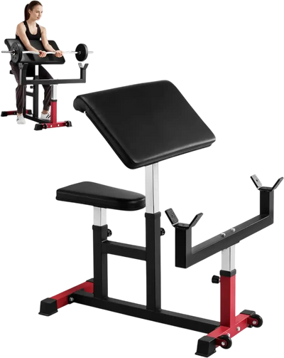 Vevor Preacher Curl Bench Adjustable Biceps Training Station New
