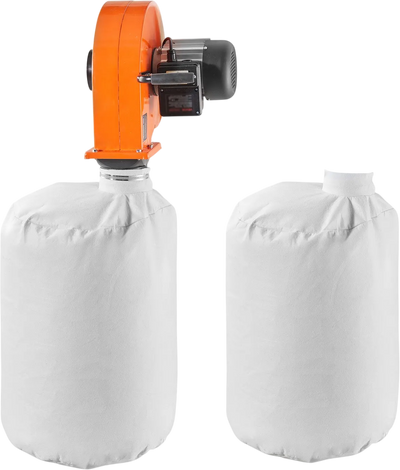 VEVOR Dust Collector, Wall Mount Dust Collector 1 HP, 560 CFM Woodworking Dusts Collectors with 2.5 Micron Collectors Bag, Dusts Collection System for Woodworking/Workshop, Industrial Factories