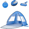 VEVOR Beach Tent Sun Shelter for 2 Person, UPF 50+ Protection, Portable Sun Shade Canopy with Carrying Bag & Sand Pockets, Lightweight and Easy Setup Beach Umbrella for Camping Fishing Outdoor Picnic