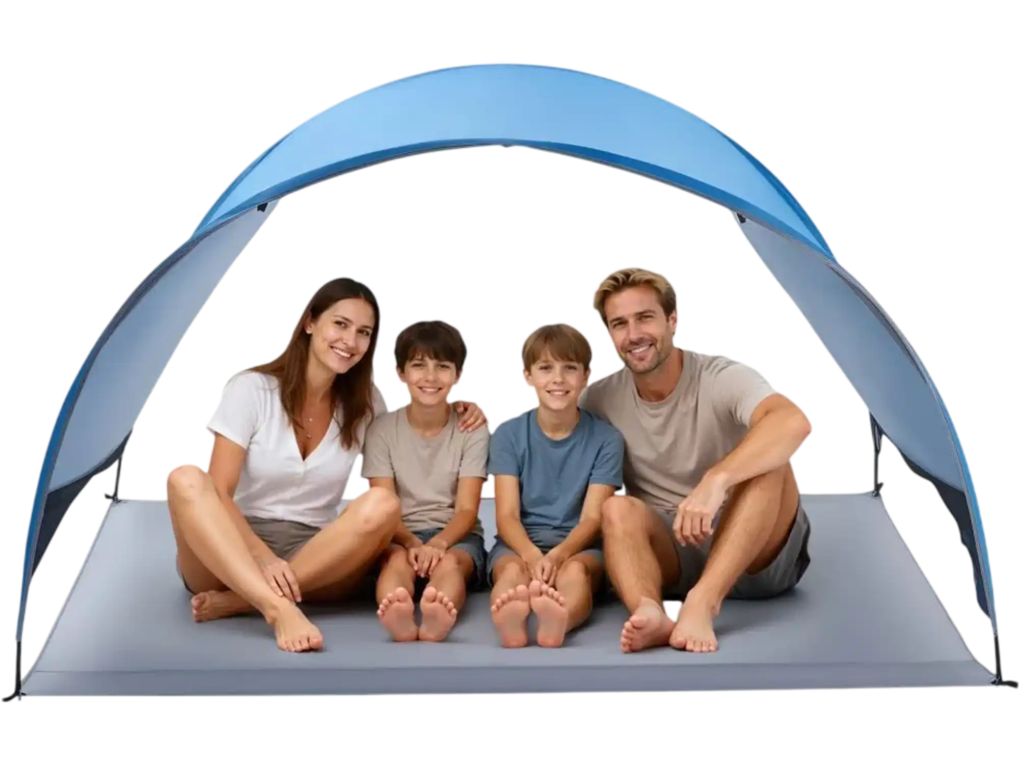 Vevor Beach Tent 4-Person UPF 50+ Portable Sun Shelter Canopy New