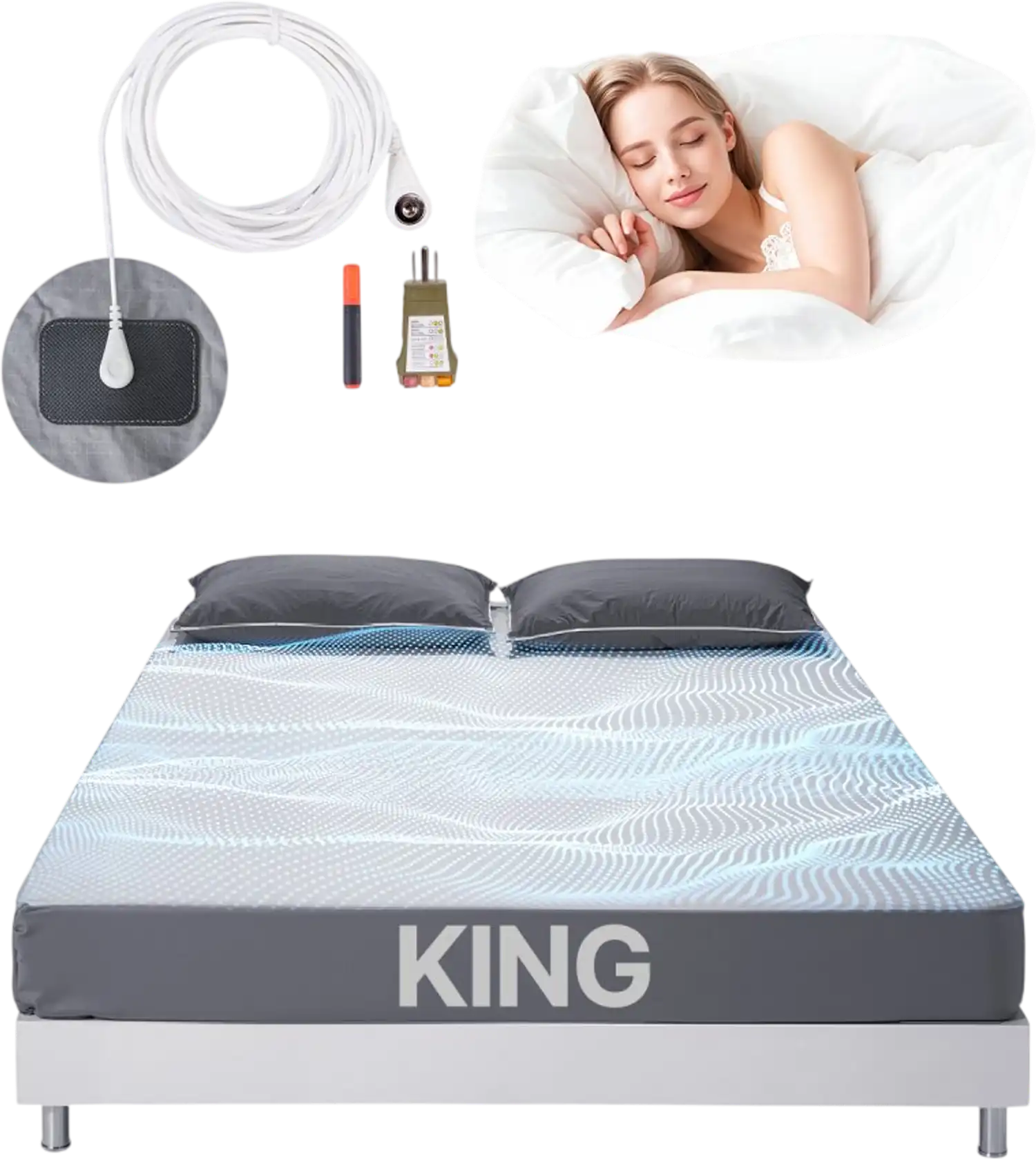 Vevor Grounding Sheet King Size Earthing Fitted Bed Sheet 78