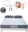 VEVOR Grounding Sheets, King Size, 90% Cotton + 10% Pure Silver Fiber, Earth Grounded Fitted Bed Sheets, with Grounding Cord & Tester, for Improved Sleep & Wellness (Gray, King - 78 x 80 x 15 in)