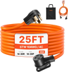 VEVOR 25 ft Dryer Extension Cord, 4-Prong NEMA 14-30P to 14-30R Dryer Cord, 125V/250V, STW 10AWG/4C, 30A, Pure Copper Wire Cable with Black Non-woven Bag and PVC Cable Tie, for Outdoor & Indoor Use