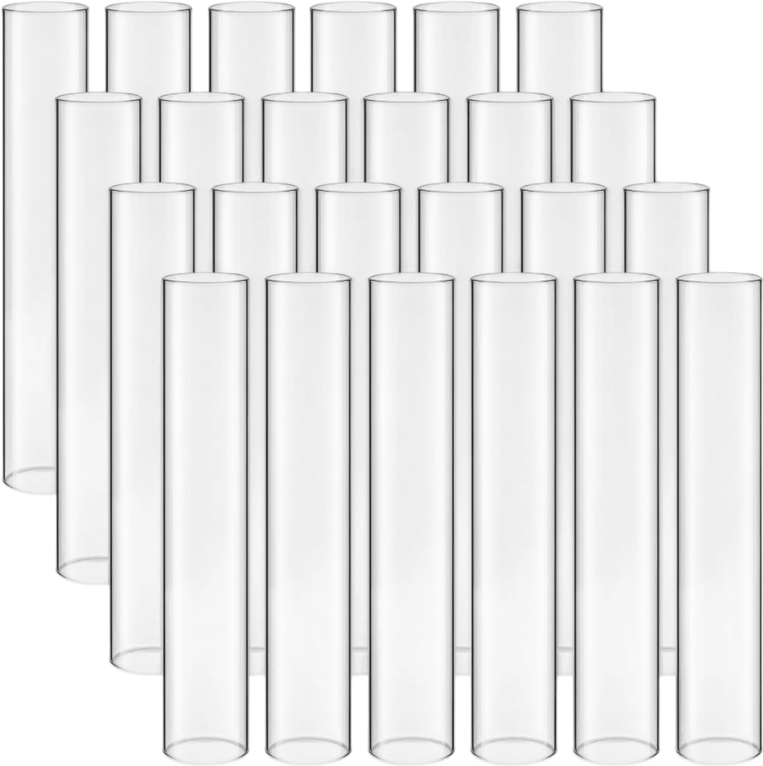 Vevor Hurricane Glass Cylinders Set of 24 Clear Candle Covers New