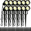 VEVOR Landscape Lighting, 6W Low Voltage LED Landscape Lights, IP66 Waterproof Landscape Spotlights Yard Lawn Garden Pathway Outdoor Lights 12V 24V 450LM Warm White 3000K (12 Pack with Connectors)