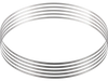 VEVOR Band Saw Blade, 83.5x0.63x0.02 inch, 5 PCS/Pack Meat Bandsaw Blades for Replacement, Carbon Steel Blade, Meat Cutting Blade Wrapped by Rust-Proof Paper, Fit for Commercial Bone Saw Machines