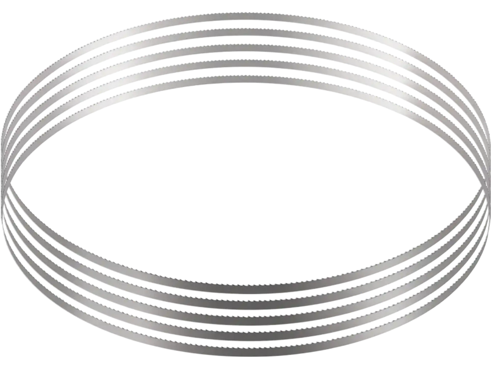 VEVOR Band Saw Blade, 83.5x0.63x0.02 inch, 5 PCS/Pack Meat Bandsaw Blades for Replacement, Carbon Steel Blade, Meat Cutting Blade Wrapped by Rust-Proof Paper, Fit for Commercial Bone Saw Machines