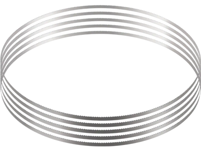 VEVOR Band Saw Blade, 82.3x0.63x0.02 inch, 5 PCS/Pack Meat Bandsaw Blades for Replacement, Carbon Steel Blade, Meat Cutting Blade Wrapped by Rust-Proof Paper, Fit for Commercial Bone Saw Machines