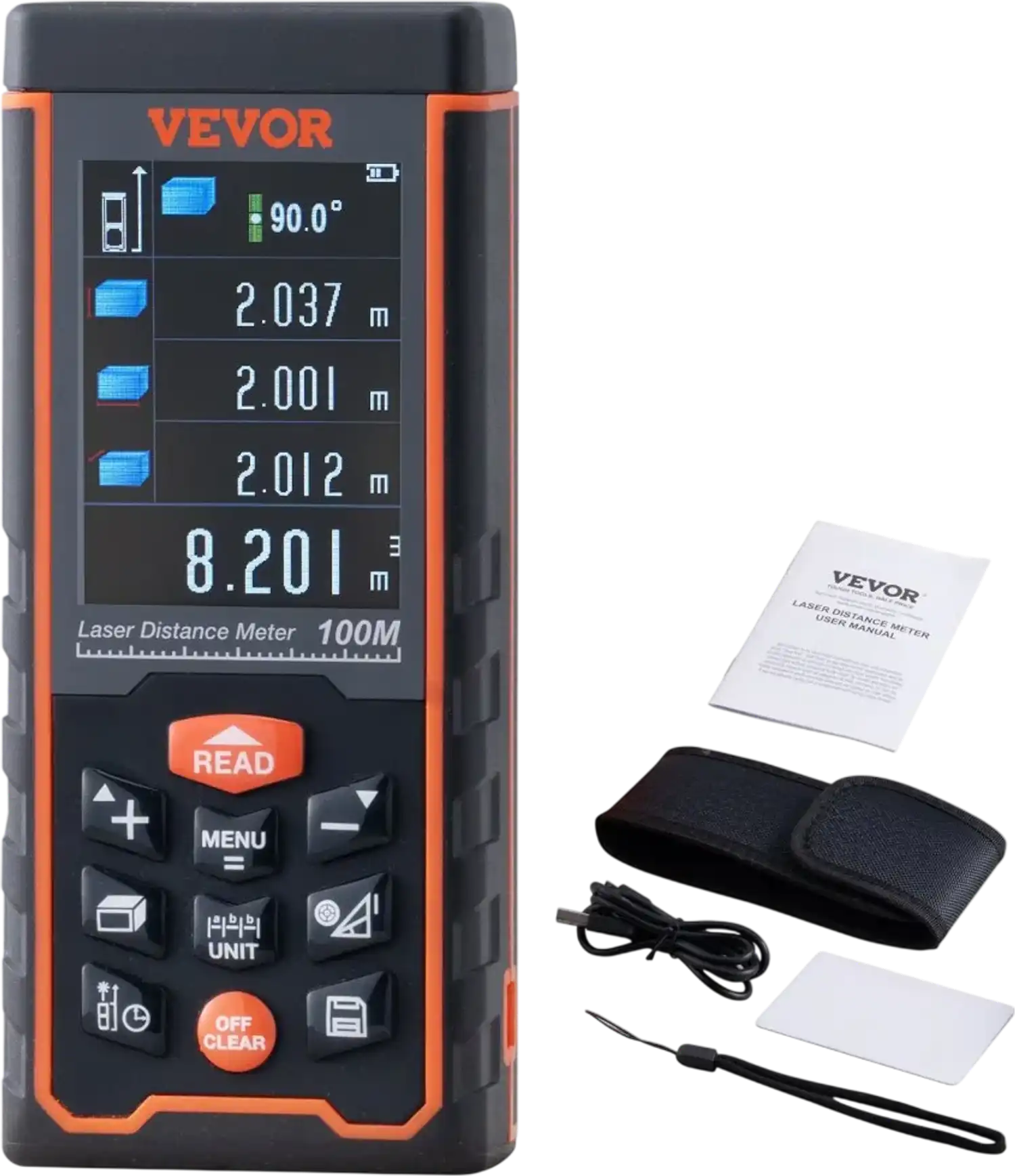 Vevor Laser Measure 328' Distance Meter New