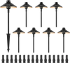 VEVOR 8 Pack Low Voltage Landscape Path Lights, 3W 210LM 12V-24VAC/DC Outdoor LED Pathway Lighting, 3000K Warm White Walkway Lights with Quick Connectors, IP66 Waterproof for Yard Garden Sidewalk