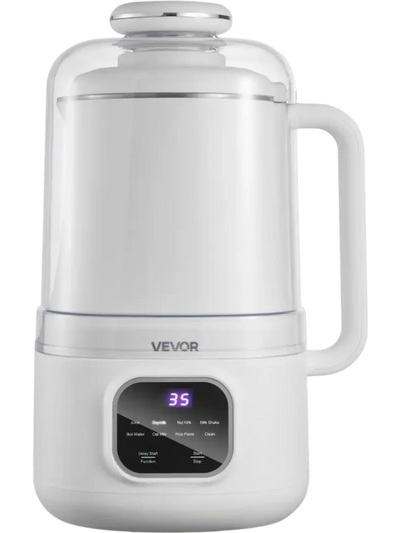 VEVOR 8-in-1 Nut Milk Maker, 34 oz Soy Milk Maker with 200W Blending, for Homemade Oat, Nut, Soy, Juice, Milkshake, Rice Cereal, Plant-Based Beverages with Self-Cleaning, Boil Water, 12-Hour Delay