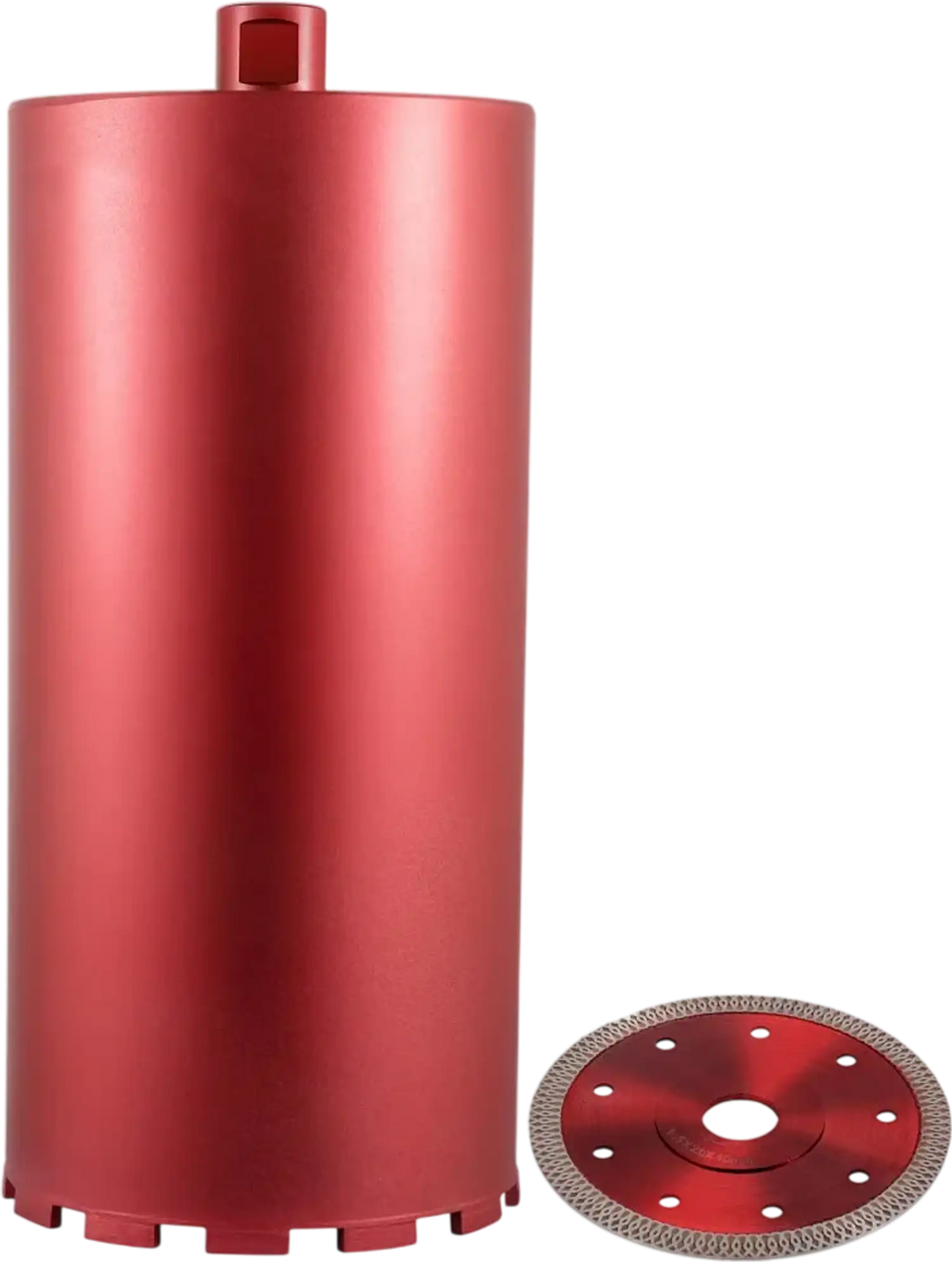 VEVOR Diamond Core Drill, 8\"/203mm Diameter Core Drill Bit, 14\"/355mm Concrete Core Drill Bit, 5/8\"-11 Thread Core Bit, Dry/Wet Drill Core Bits with a Blade, Diamond Wet Coring Bit For Concrete Bri