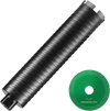 VEVOR Core Drill Bit, 2.5" Wet/Dry Diamond Core Drill Bits for Brick and Block, Concrete Core Drill Bit with Pilot Bit Adapter and Saw Blade, 9.5" Drilling Depth, 5/8"-11 Inner Thread, Laser Welding