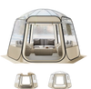 VEVOR Pop up Bubble Tent, 11 x 10.2 ft Waterproof & UV-Resistant, Clear Camping Tent Shelter, Outdoor Garden Dome Igloo Tents with Windows, 540° Panoramic View, for 8-10 Persons Patio Backyard