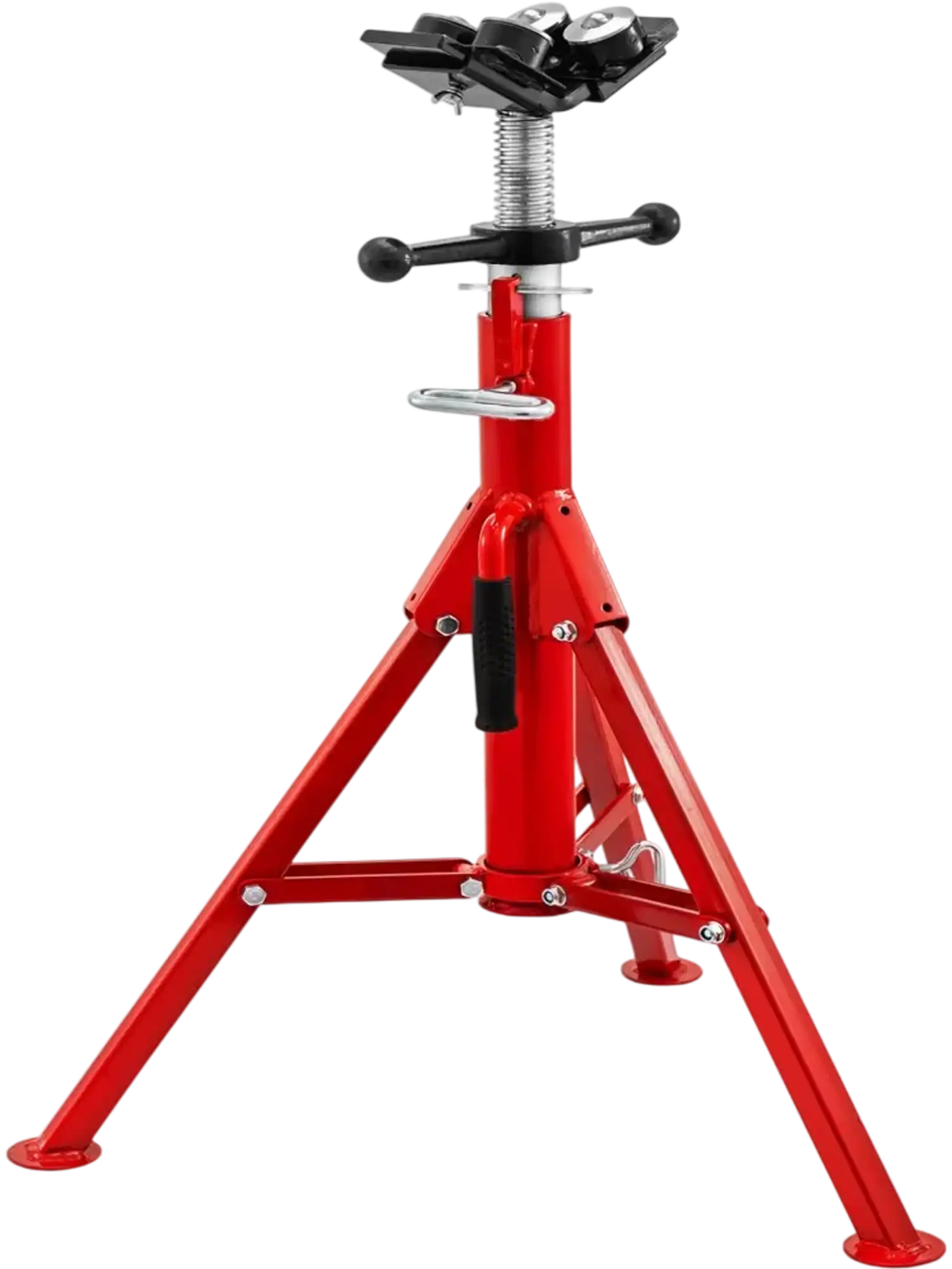 Vevor Pipe Jack Stand 4-Ball Transfer V-Head Folding Legs 1500 lbs 28