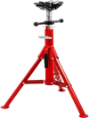 VEVOR Pipe Jack Stand with 4-Ball Transfer V-Head and Folding Legs 1500LB Welding Pipe Stand Adjustable Height 28-52IN 1107A-type Pipe Jacks for Welding
