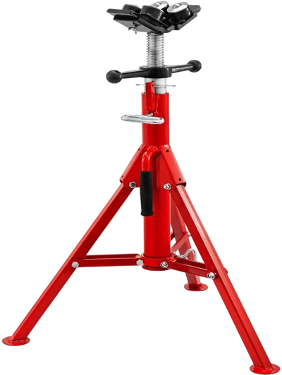 Vevor Pipe Jack Stand 4-Ball Transfer V-Head Folding Legs 1500 lbs 28
