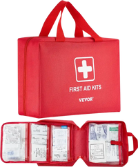 VEVOR First Aid Kit, 420 Pieces, 600D Nylon Large Survival First Aid Bag, Emergency Medical Supplies, for Home, Car, Office, Travel, Camping, Truck, Hiking, Sports, Vehicle and Outdoor Emergencies