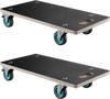 VEVOR Furniture Dolly, 551 lbs Load Capacity, Furniture Moving Dollies with 4 TPR Silent Wheels, Rectangle Multifunctional Flat Dolly for Piano Furniture Couch Washing Machine Fridge, 2 Pack, Black
