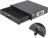 VEVOR 2U Rack Mount Drawer, 50 lbs Max Load-Bearing, Lockable Server Cabinet Case, Sliding Drawer with Lock and Cable Management Holes, for 19 in Network Equipment Server AV Rack or Cabinet Enclosure