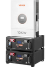 VEVOR Home Power Station Backup Power, 5120Wh, LiFePO4 Lithium Battery, Support Communication, Bluetooth and WiFi, AC 10000W Inverter, Fast Charge, for Home Backup, Emergency, Solar System Components