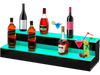VEVOR LED Lighted Liquor Bottle Display Shelf, 30-inch LED Bar Shelves for Liquor, 2-Step Lighted Liquor Bottle Shelf for Home/Commercial Bar, Acrylic Lighted Bottle Display with Remote & App Control