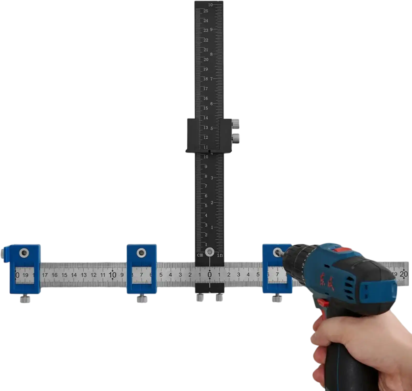 Vevor Cabinet Hardware Jig Adjustable Cabinet Handle Template with Center Punch New