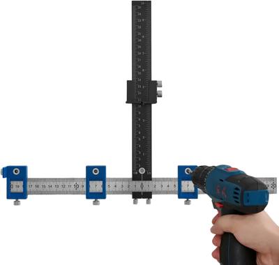 Vevor Cabinet Hardware Jig Adjustable Cabinet Handle Template with Center Punch New