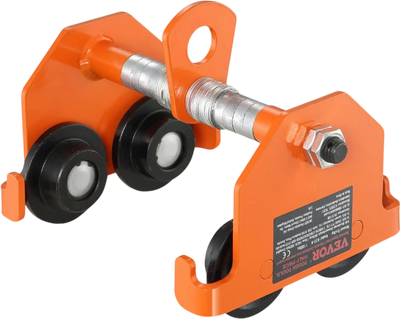 Vevor Manual Trolley Adjustable Push Beam Hoist 1100 lbs 0.5 Ton New