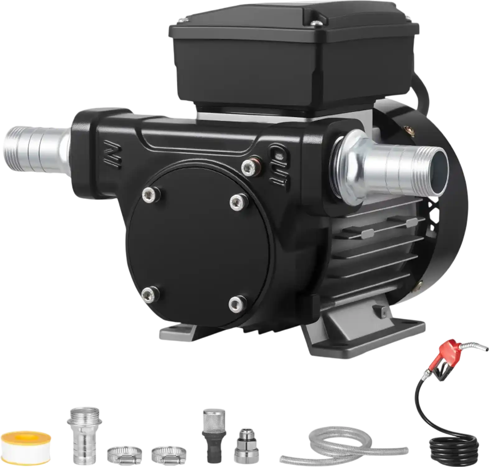 Vevor Fuel Transfer Pump 110V 16 GPM AC Electric Oil Pump with Auto Shut-Off Nozzle New