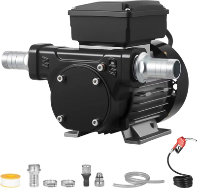 Vevor Fuel Transfer Pump 110V 16 GPM AC Electric Oil Pump with Auto Shut-Off Nozzle New