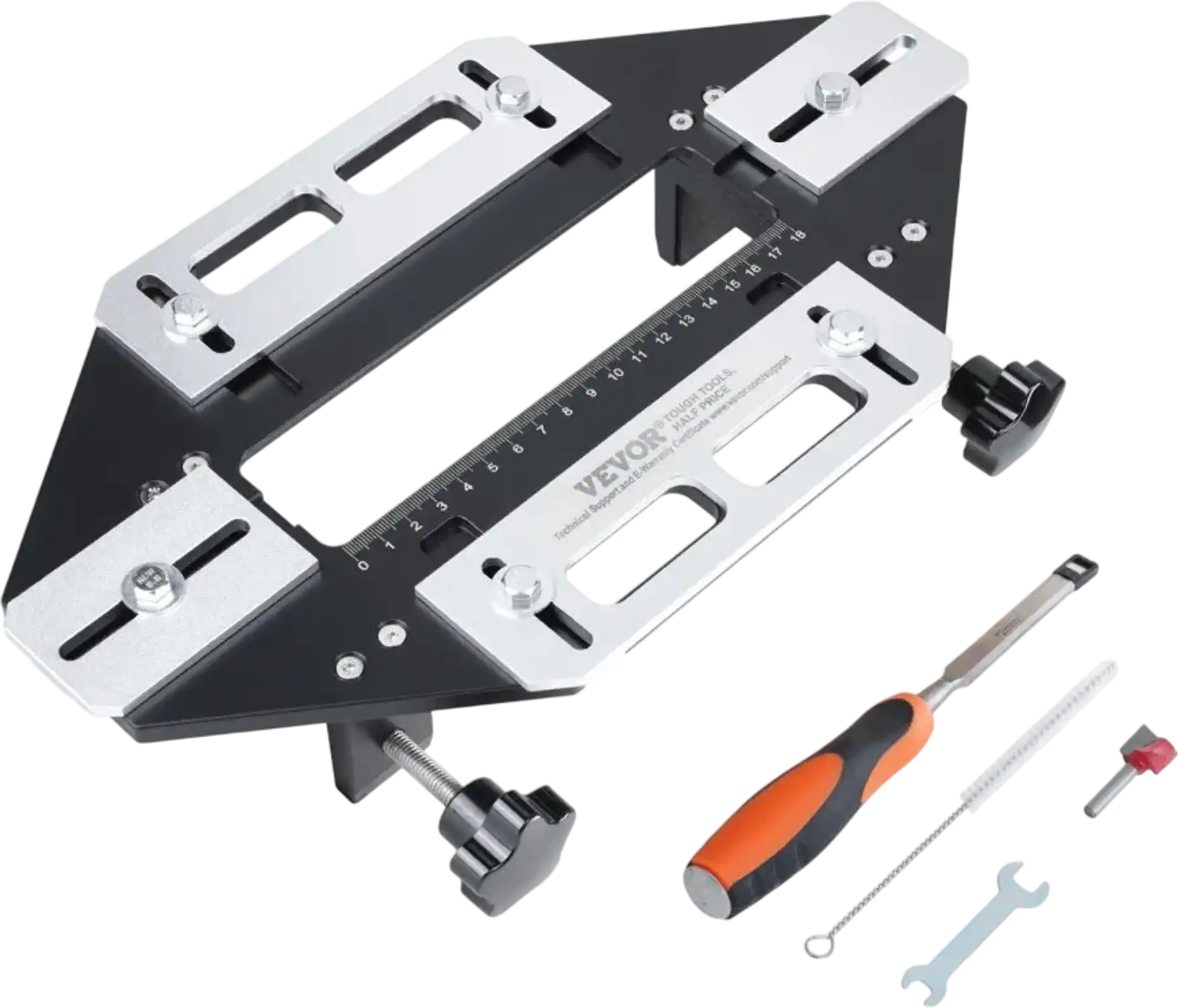 Vevor Door Hinge Jig Aluminum Alloy Woodworking Hole Opener for Hinge Groove and Door Lock Installation New
