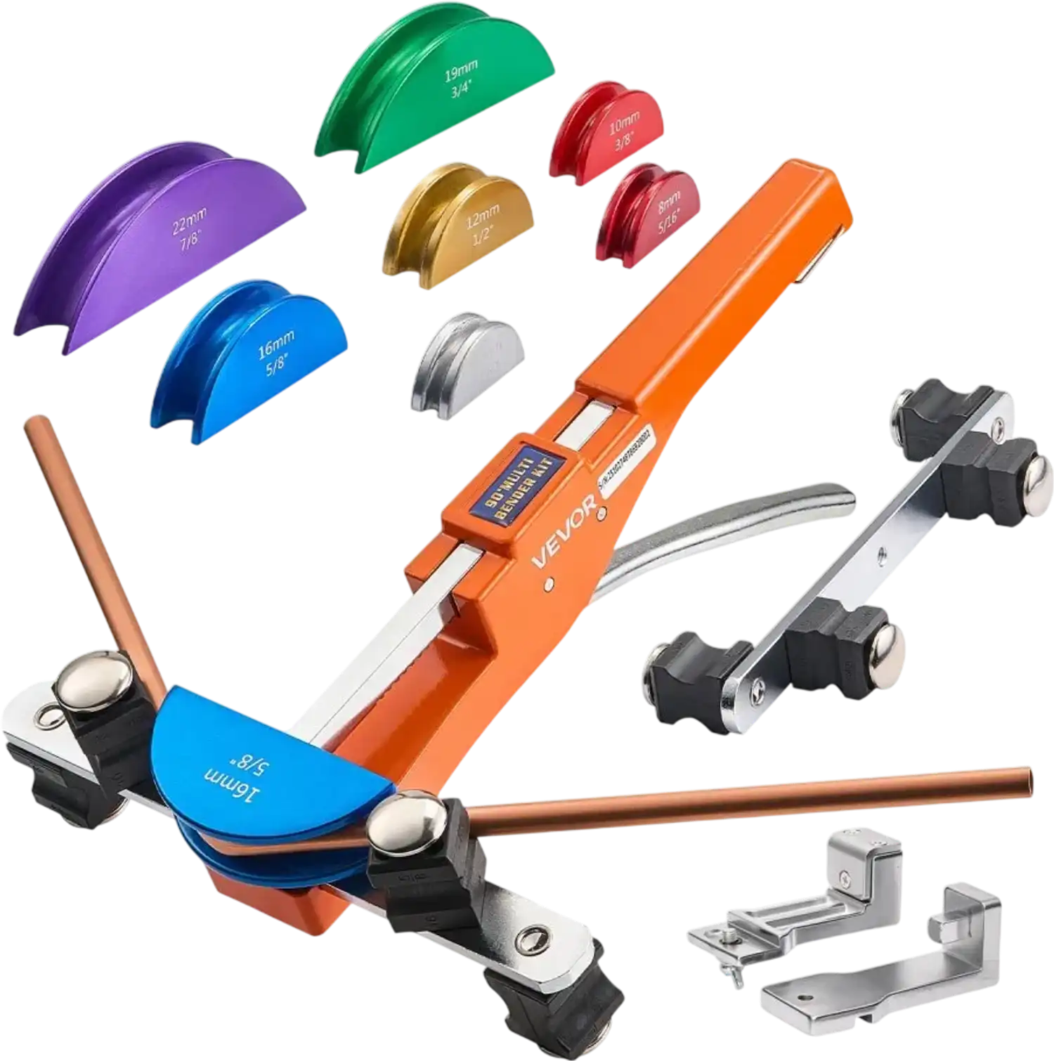 Vevor Pipe Bender Ratcheting Tubing Bender Kit 1/4