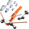 VEVOR Tubing Bender Kit, 1/4 to 7/8 Inch, Compact Ratcheting Tube Pipe Bender, Ratchet Hand Bending Tool, with 7 Aluminium Alloy Dies, HVAC Tools, for Copper Aluminum HVAC Refrigeration Maintenance