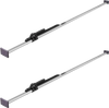 VEVOR Cargo Bar, Cargo Bar Adjustable from 89" to 104", Heavy-duty Steel Cargos Stabilizer with Non-Slip Foot Pads, Truck Bed Load Lock Bars for Box Trucks, Semi-Trailers, Trailers (2PCS)
