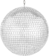 VEVOR Mirror Disco Ball, 12 Inch Mirror Ball with Hanging Ring, Lightning Disco Ball Party Decorations, Ideal for DJ Club, Stage, Wedding, Birthday, Christmas, New Years Celebration