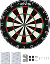 VEVOR Dart Board, High-Grade Self-Healing Sisal Fiber Dartboard with Staple-Free Bullseye, Blade Wire & Rotating Number Ring, 17.7" Professional Dartboard for Home Party Game Room (Darts Not Included)
