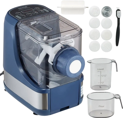 Vevor Pasta Maker Electric Automatic Noodle Machine with 8 Pasta Shapes 150W New