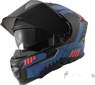 Vevor Modular Motorcycle Helmet Flip-Up Full Face Dual Visor L New