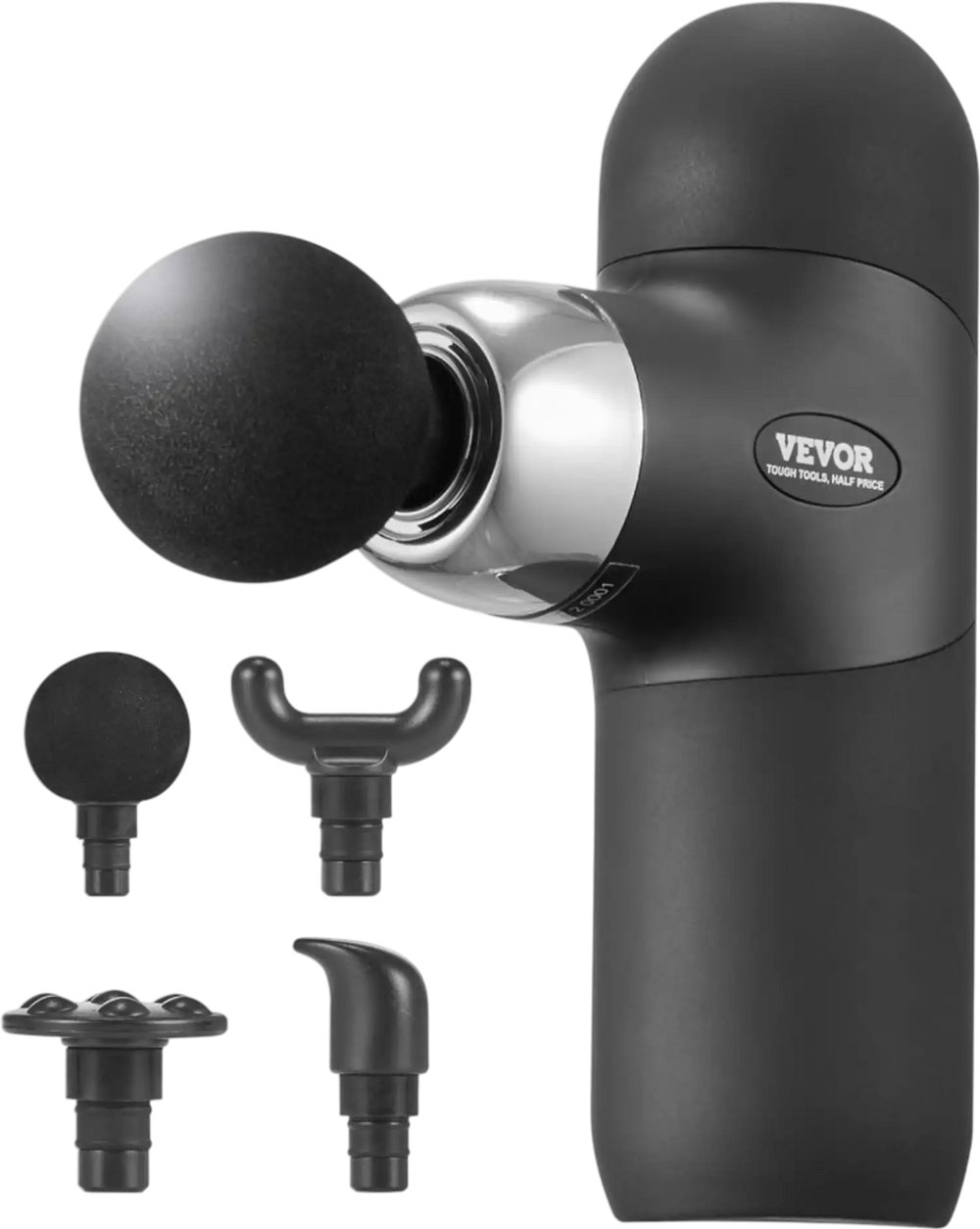VEVOR Mini Massage Gun Deep Tissue, Percussion Muscle Massage Gun Portable for Athletes, Small Massage Gun Handheld for Pain Relief, Muscle Relaxation with 4 Speed Levels, 7.4V 2500mAh