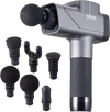 VEVOR Massage Gun Deep Tissue, Percussion Muscle Massager for Athletes - with 8 Speed Levels & 6 Massage Heads, 16V 2500mAh Batteries, Handheld Massage Gun for Pain Relief, Muscle Relaxation