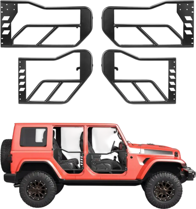 Vevor Jeep Tube Doors 4-Door Tubular Half Doors for 2007-2018 Jeep Wrangler JK Unlimited New