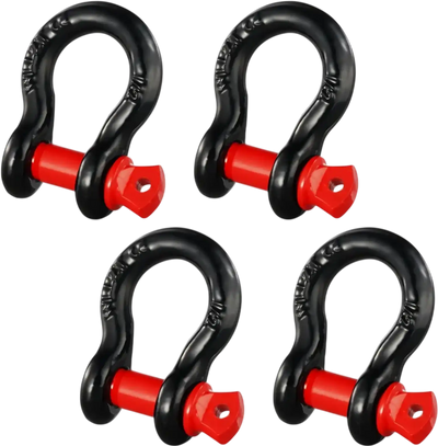 Vevor D-Ring Shackle 4-Pack 1/2
