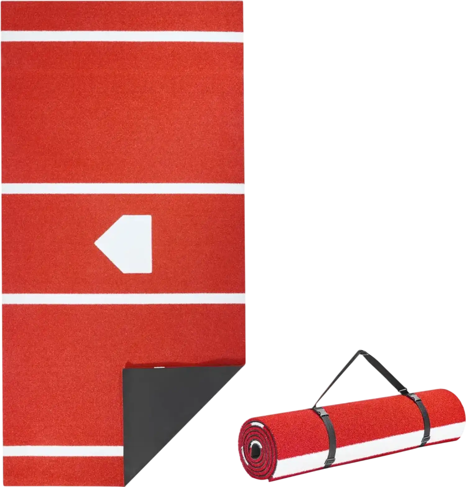Vevor Baseball Hitting Mat 10x3.8' Outdoor Training Turf Red New