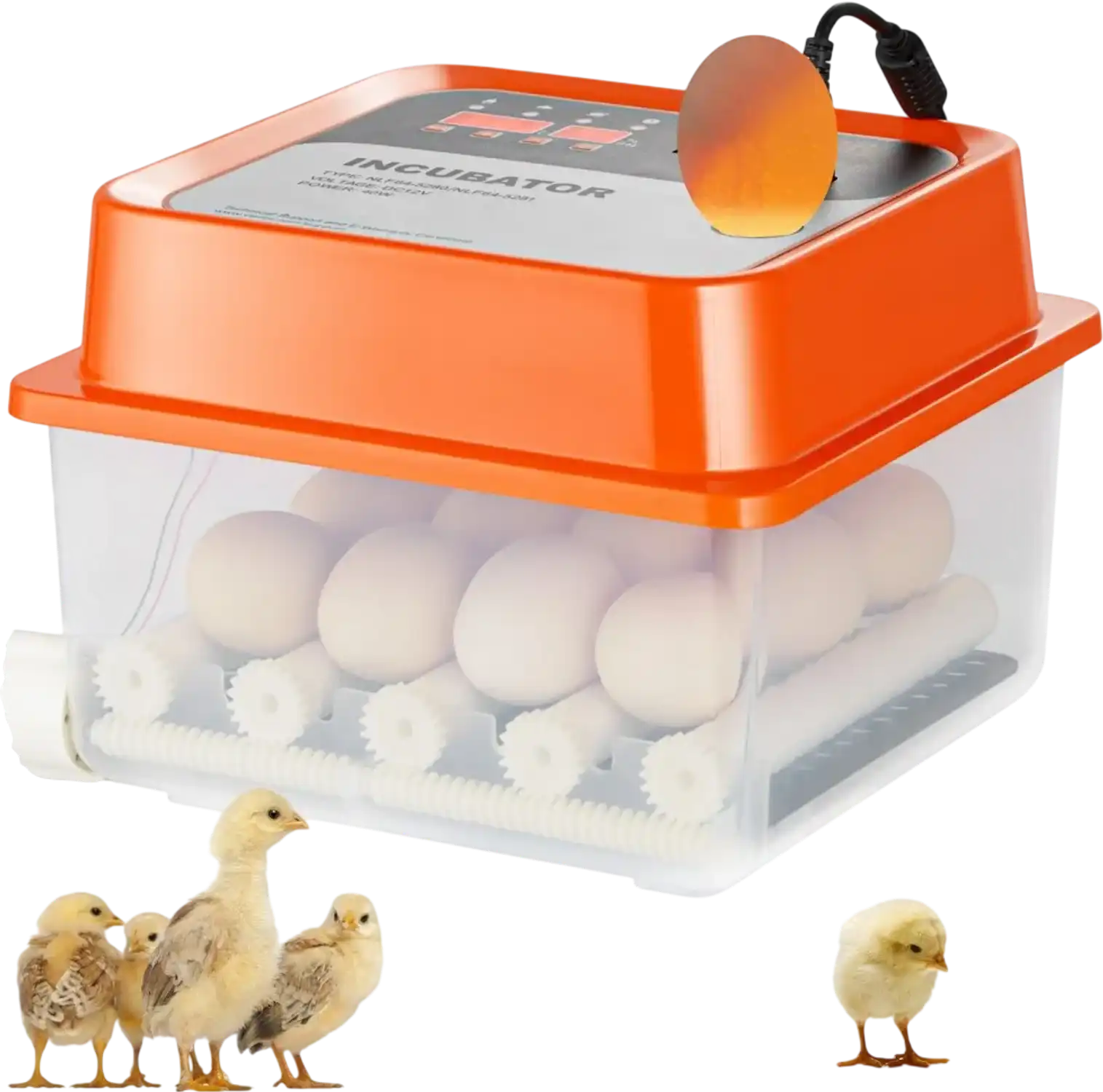 Vevor Egg Incubator 12-Egg Automatic Hatcher with Temperature and Humidity Control New