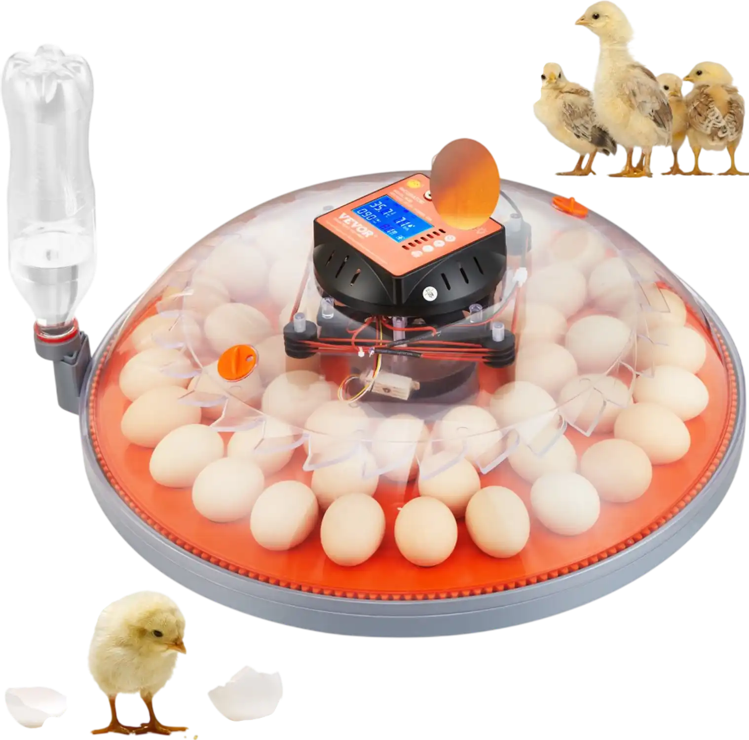 Vevor Egg Incubator 48 Egg Automatic Turner Poultry Hatcher New